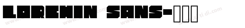 Lorchin Sans字体转换